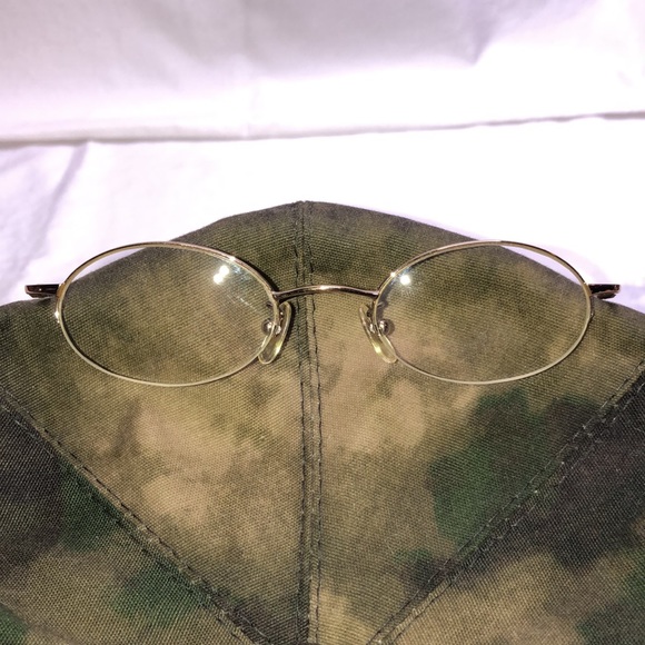 Vintage Calvin Klein Eye Glasses Half-Rimless, Goldtone Oval Half Frame, 343 510 - Picture 9 of 16